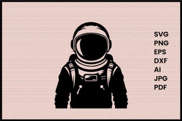 Astronaut with Helmet Illustration