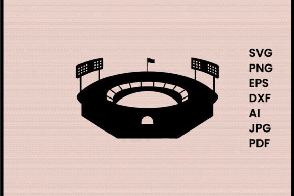 Baseball Stadium Illustration Silhouette