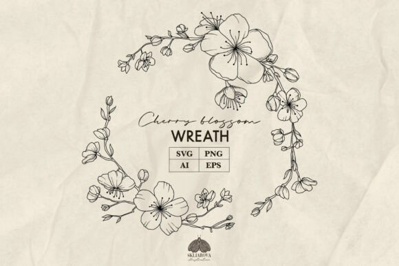 Cherry Blossom Wreath Svg Review