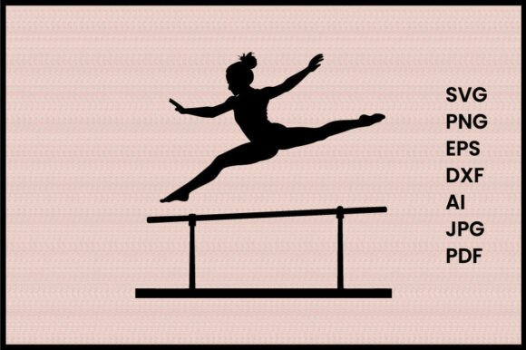 Female Gymnast on Parallel Bars