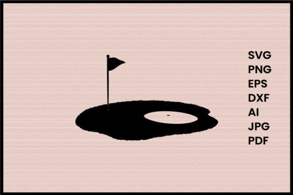 Golf Course Hole Silhouette
