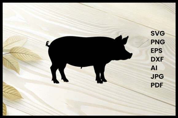 Pig Illustration Silhouette