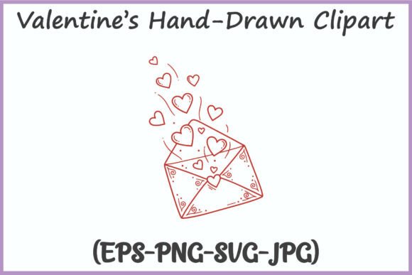 Valentine's Day Mailbox with Hearts SVG