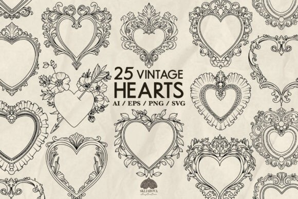 Vintage Hearts Svg Bundle Review